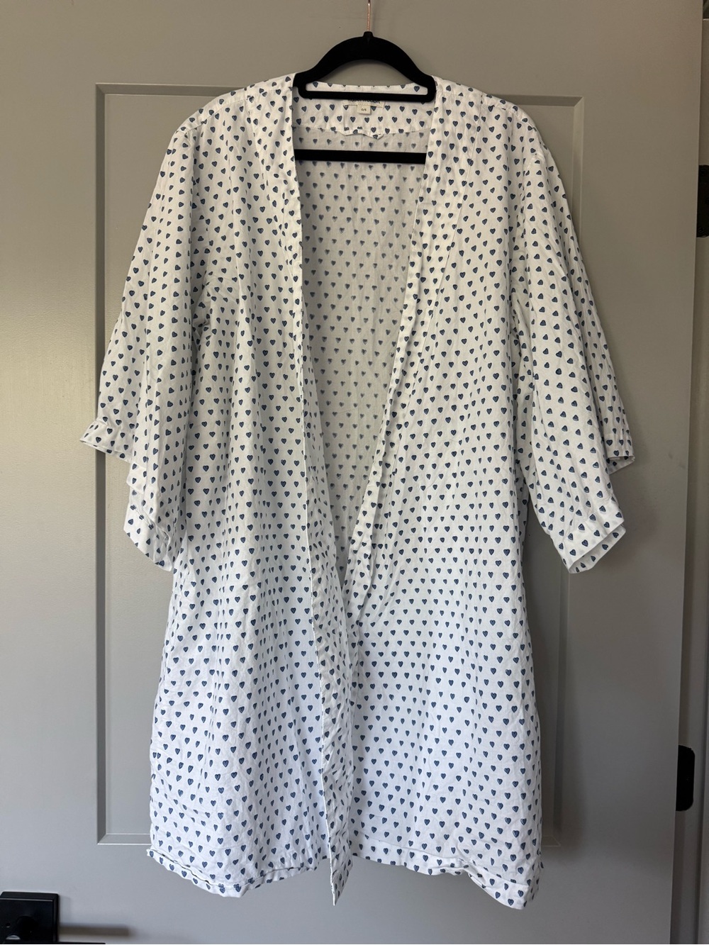 Roller Rabbit Hearts Kimono (Blue Hearts) NO BELT